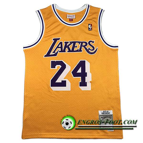 Maillot Los Angeles Lakers (BRYANT #24) 2023/24 Jaune