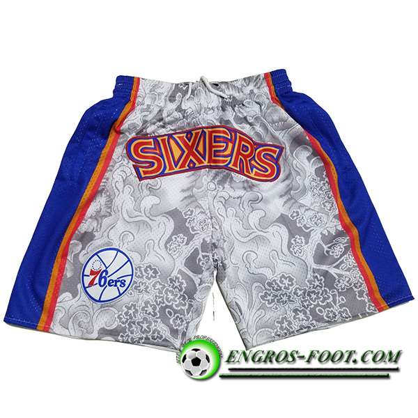 Shorts NBA Philadelphia 76ers Gris