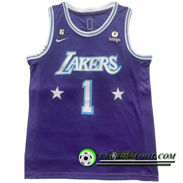 Maillot Los Angeles Lakers (RUSSELL #1) 2023/24 Pourpre