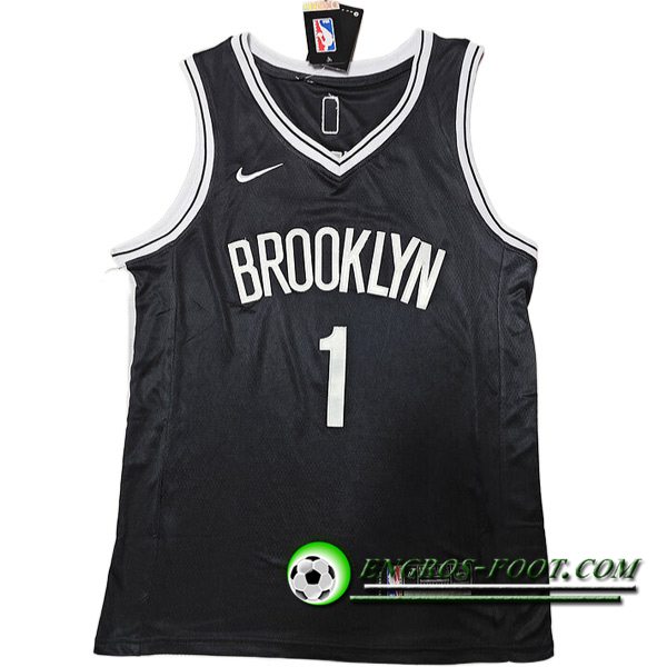 Maillot Brooklyn Nets (BRIDGES #24) 2023/24 Noir