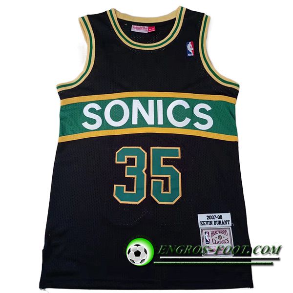 Maillot Oklahoma City Thunder (DURANT #35) 2023/24 Noir/Vert