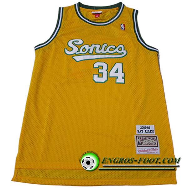 Maillot Oklahoma City Thunder (ALLEN #34) 2023/24 Jaune