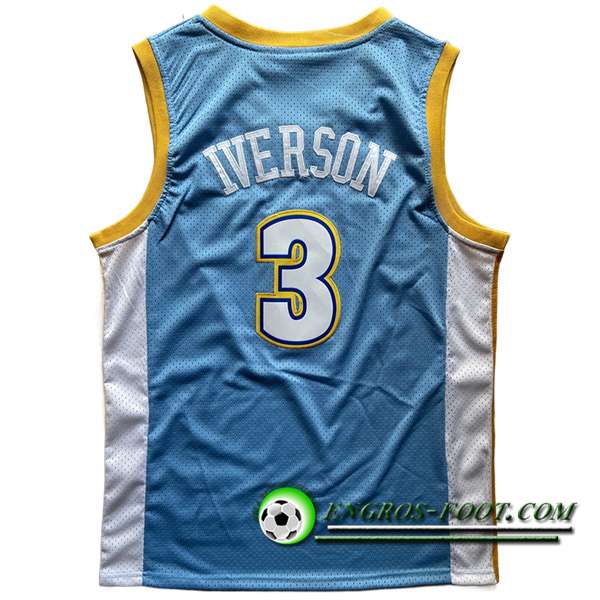 Maillot Denver Nuggets (IVERSON #3) 2023/24 Bleu Clair