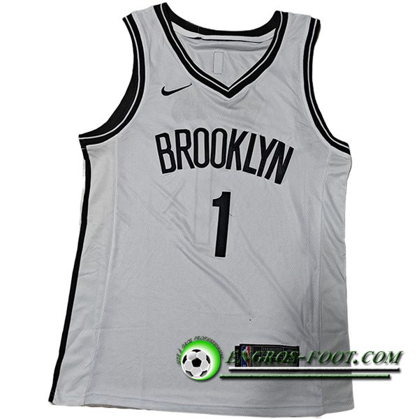 Maillot Brooklyn Nets (BRIDGES #1) 2023/24 Blanc -02