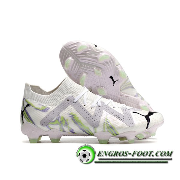 PUMA Botas De Fútbol Future Ultimate FG Blanco/Gris