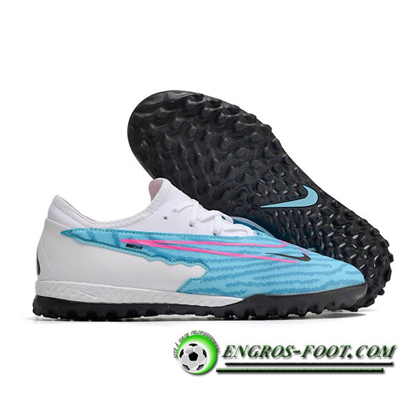 Nike Botas De Fútbol React Phantom GX Pro TF Blanco/Azul