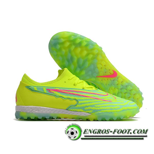 Nike Botas De Fútbol React Phantom GX Pro TF Verde/Amarillo