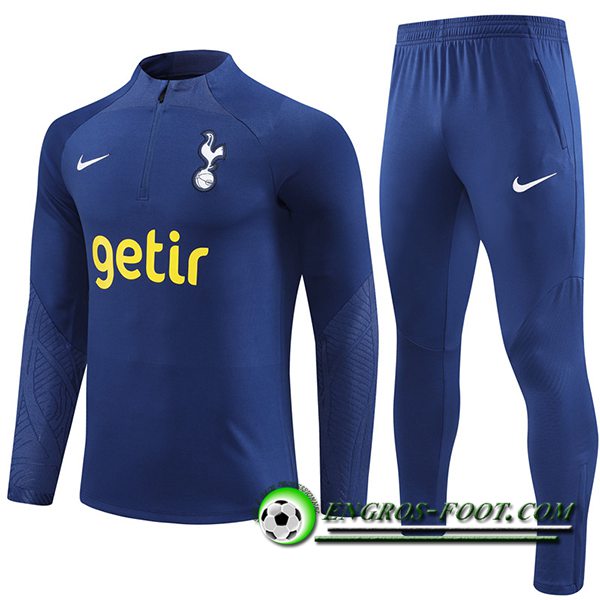 Ensemble Survetement de Foot Tottenham Hotspur Bleu Marine 2023/2024