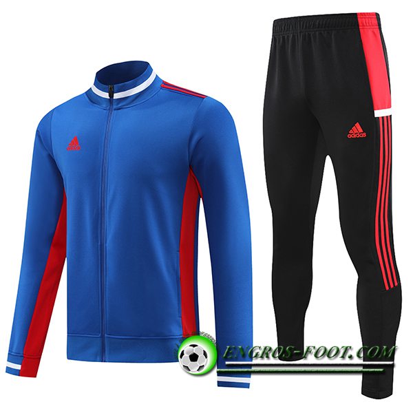 Ensemble Survetement de Foot - Veste Adidas Bleu 2023/2024