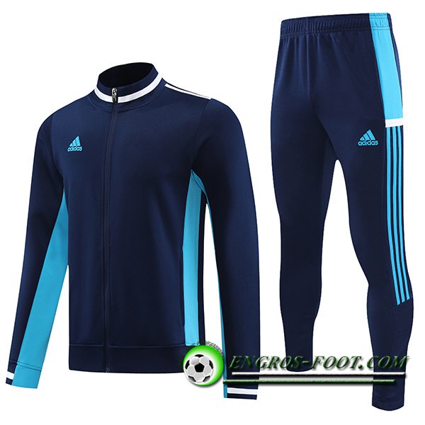 Ensemble Survetement de Foot - Veste Adidas Bleu Marine 2023/2024 -02