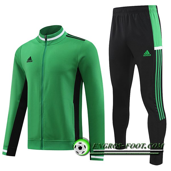 Ensemble Survetement de Foot - Veste Adidas Vert 2023/2024