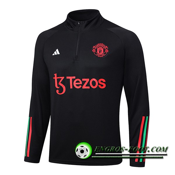 Sweatshirt Training Manchester United Noir 2023/2024