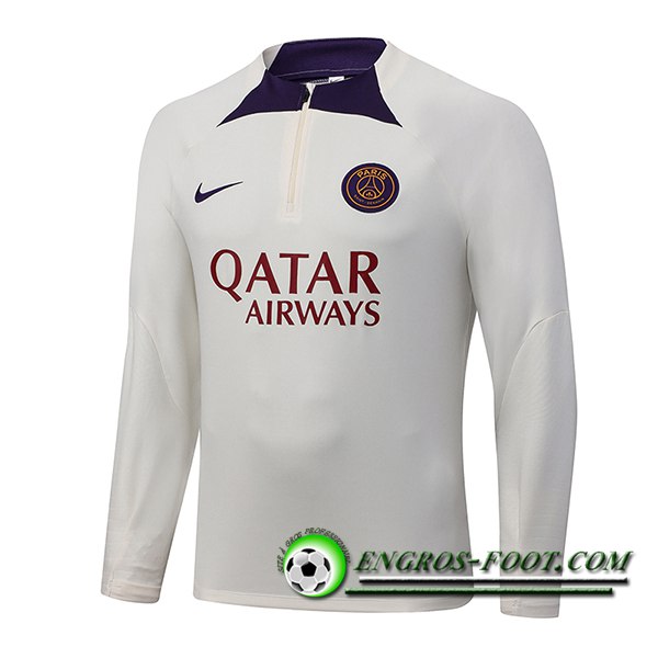 Sweatshirt Training PSG Blanc 2023/2024