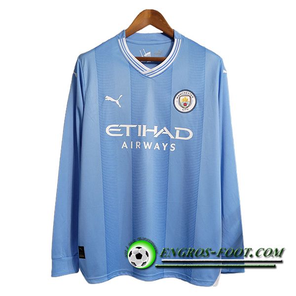 Maillot de Foot Manchester City Domicile Manche Longue 2023/2024