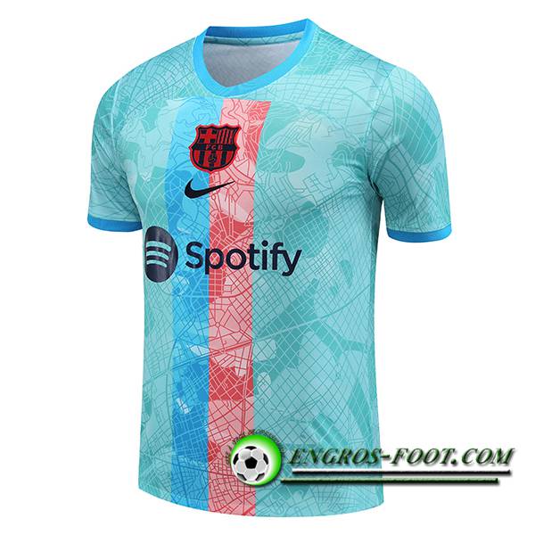 Training T-Shirts FC Barcelone Bleu Clair 2023/2024