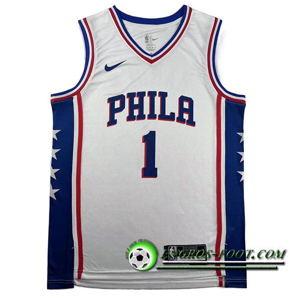 Maillot Philadelphia 76ers (HARDEN #1) 2023/24 Blanc