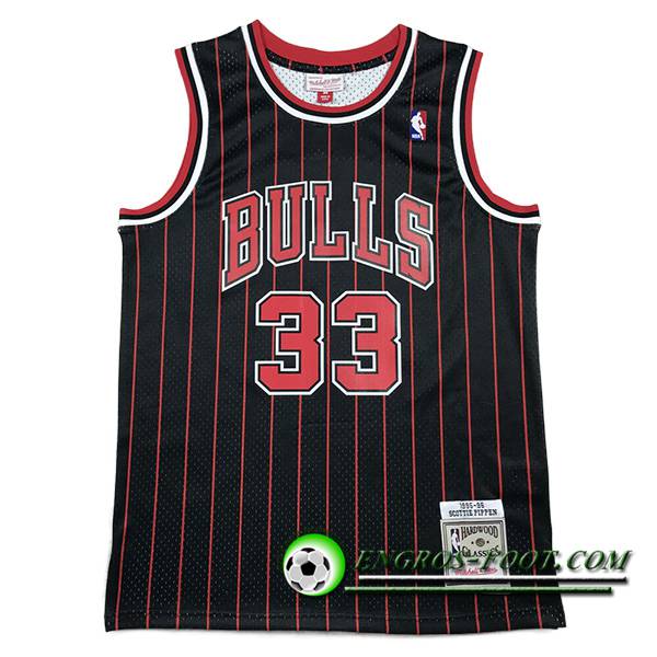 Maillot Chicago Bulls (PIPPEN #33) 2023/24 Noir/Rouge