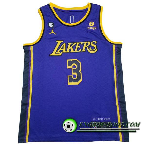 Maillot Los Angeles Lakers (DAVIS #3) 2023/24 Rouge