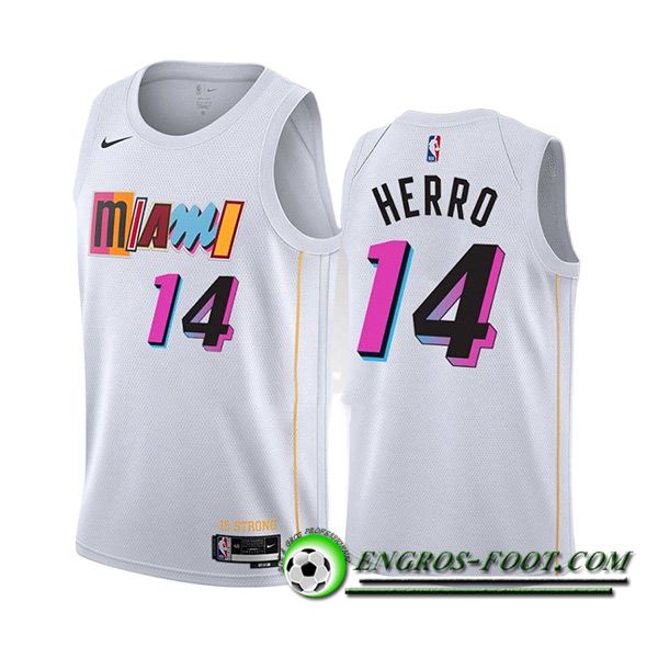 Maillot Miami Heat (HERRO #14) 2023/24 Blanc -02