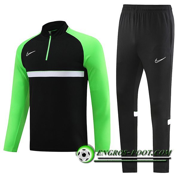 Ensemble Survetement de Foot Nike Noir/Vert 2023/2024