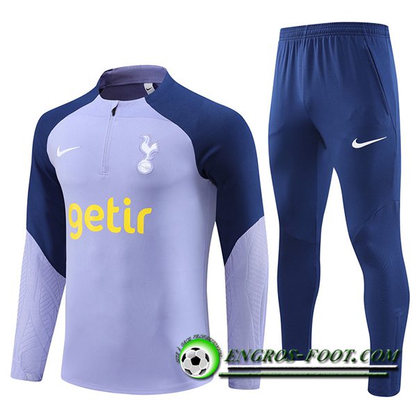 Ensemble Survetement de Foot Tottenham Hotspurs Pourpre/Bleu 2023/2024