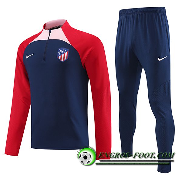 Ensemble Survetement de Foot Atletico Madrid Bleu Marine 2023/2024