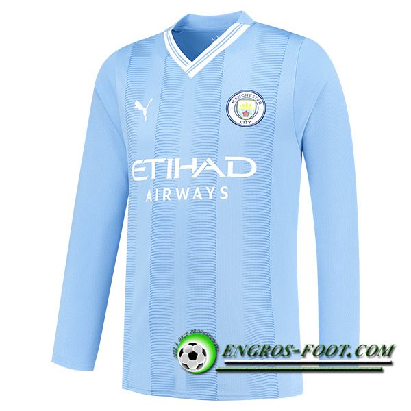 Nouveau Maillot de Foot Manchester City Domicile Manche Longue 2023/2024