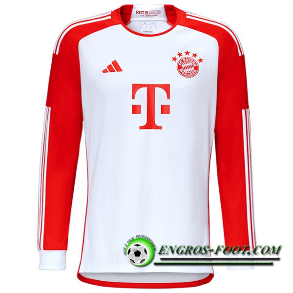 Nouveau Maillot de Foot Bayern Munich Domicile Manche Longue 2023/2024