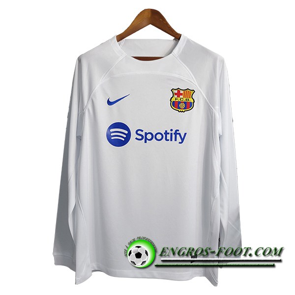 Maillot de Foot FC Barcelone Exterieur Manche Longue 2023/2024