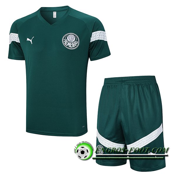 Ensemble Training T-Shirts + Shorts Palmeiras Vert 2023/2024 -02