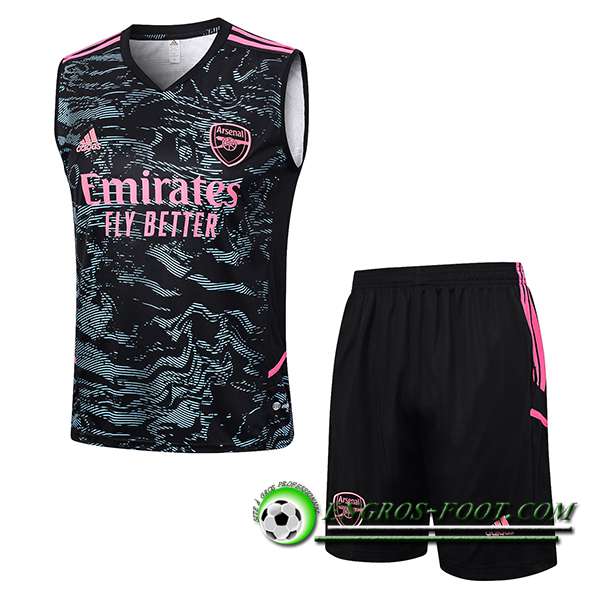 Ensemble Training Debardeur + Shorts Arsenal Noir 2023/2024 -02