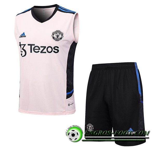 Ensemble Training Debardeur + Shorts Manchester United Rose 2023/2024