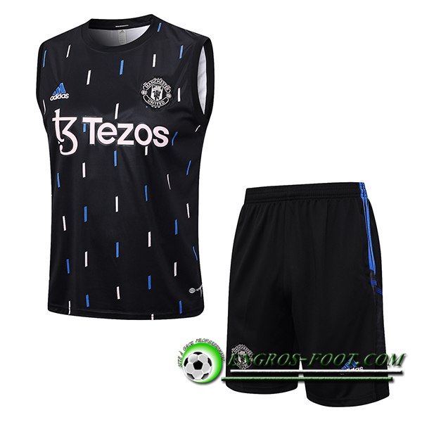 Ensemble Training Debardeur + Shorts Manchester United Noir 2023/2024 -03