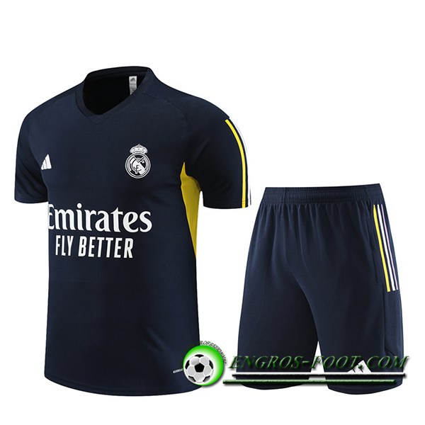 Ensemble Training T-Shirts + Shorts Real Madrid Bleu Marine 2023/2024