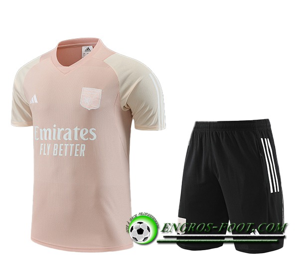 Ensemble Training T-Shirts + Shorts Lyon Rose 2023/2024 -02