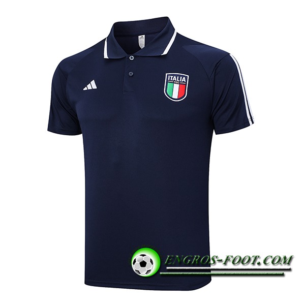 Polo Foot Italie Bleu Marine 2023/2024 -04