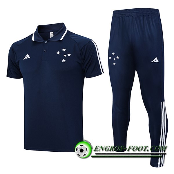 Ensemble Polo Foot Cruzeiro Bleu Marine 2023/2024