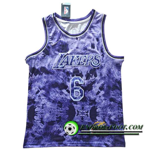 Maillot Los Angeles Lakers (JAMES #6) 2023/24 Pourpre