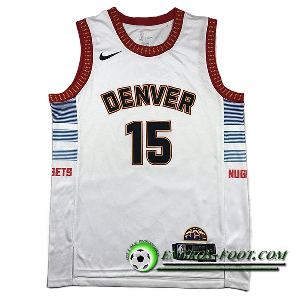 Maillot Denver Nuggets (JOKIC #15) 2023/24 Blanc