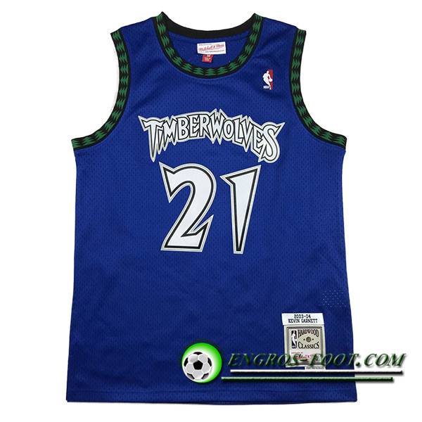 Maillot Minnesota Timberwolves (GARNETT #21) 2023/24 Bleu