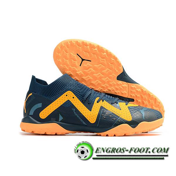 PUMA Chaussures de Foot Future X Powercat Tokyo Match TF Vert/Orange