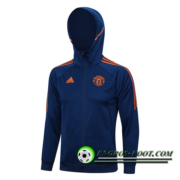 Veste A Capuche Manchester United Bleu Marine 2023/2024