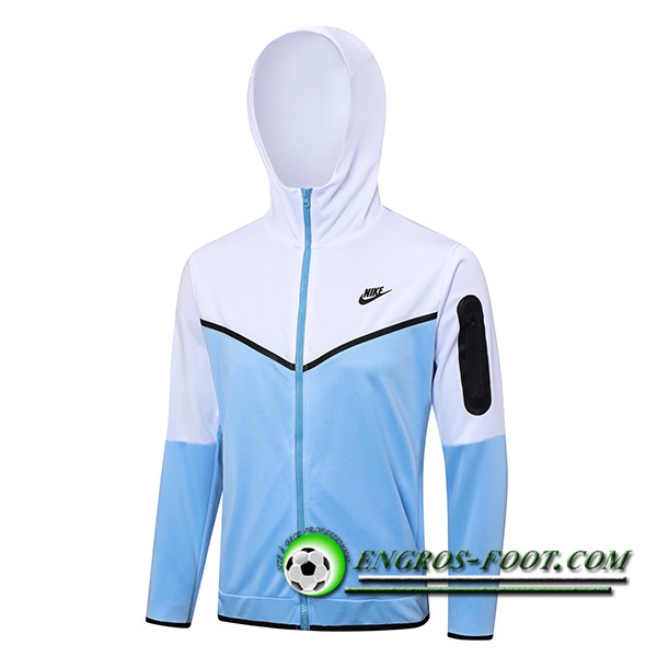 Veste A Capuche Nike Bleu/Blanc 2023/2024