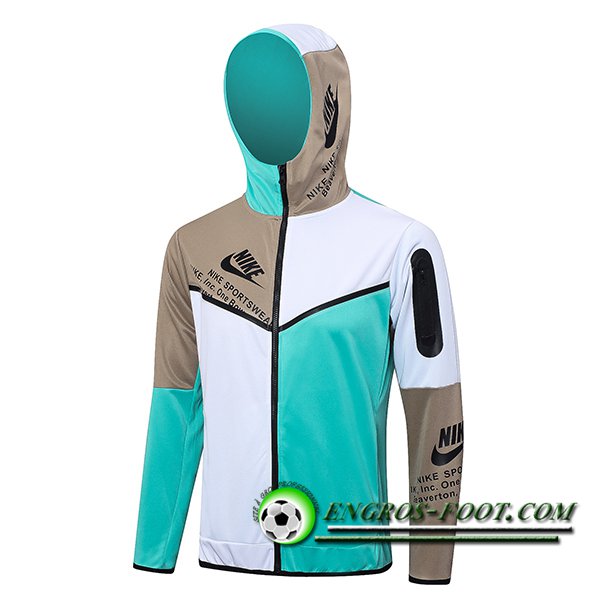 Veste A Capuche Nike Vert/Blanc 2023/2024