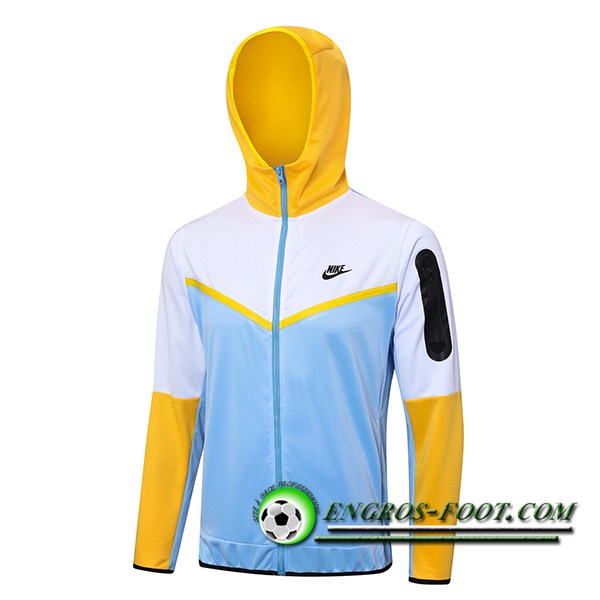 Veste A Capuche Nike Bleu/Blanc/Jaune 2023/2024