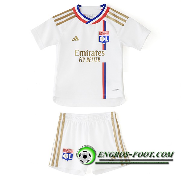 Nouveau Maillot de Foot Lyon Enfant Domicile 2023/2024