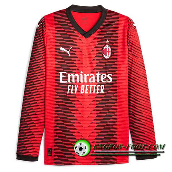 Maillot de Foot Milan AC Domicile Manche Longue 2023/2024