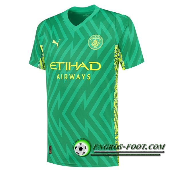 Maillot de Foot Manchester City Gardien de But Vert 2023/2024