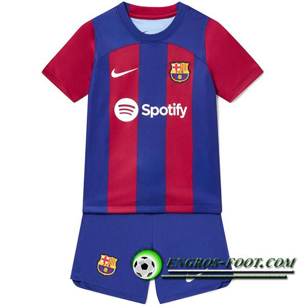 Nouveau Maillot de Foot FC Barcelone Enfant Domicile 2023/2024