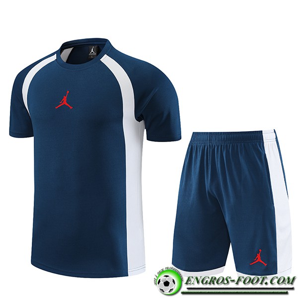 Ensemble Training T-Shirts + Shorts Jordan Bleu Marine 2023/2024